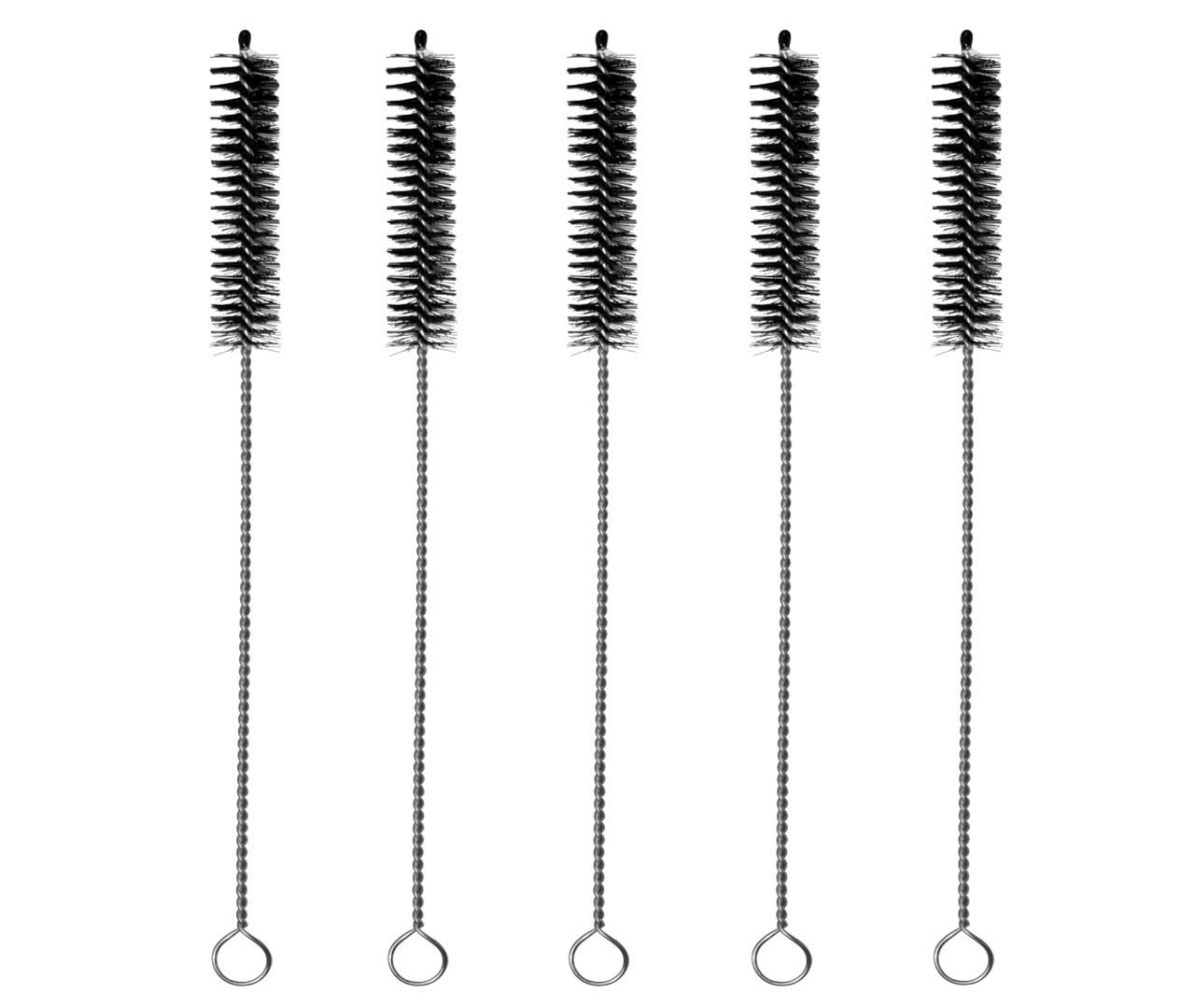 Axensory Set of 5 Straw Cleaner Brushes of 15 mm diameter